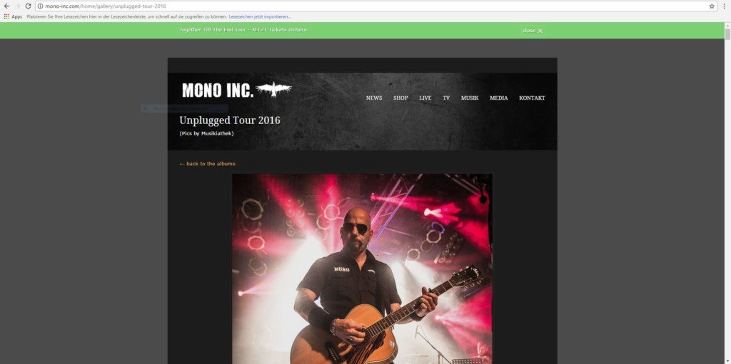 mono inc website