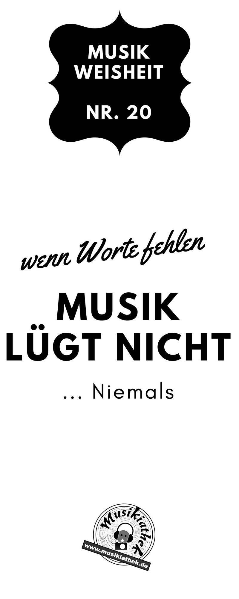 Die 20 besten Musiksprüche „Wenn Worte fehlen..“ Musik Sprüche und