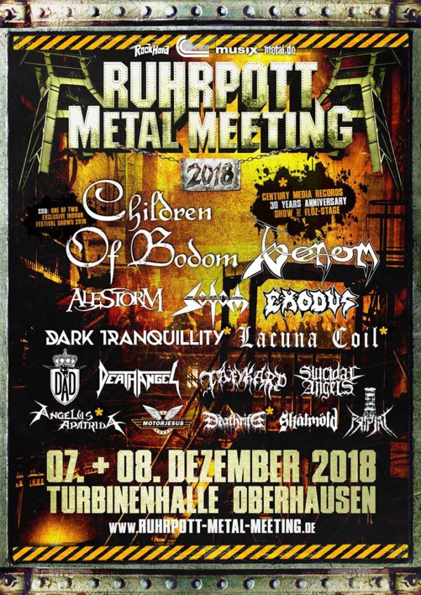 Ruhrpott Metal Meeting 2018 - Das Lineup Ist Komplett