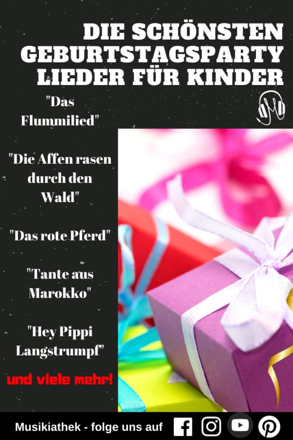 Die schönsten Kinderlieder für den Kindergeburtstag