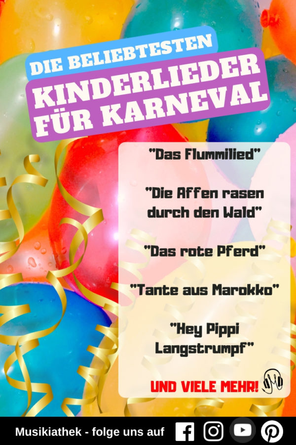  Faschingslieder für Kinder - mit diesen Liedern machst du deinen Motiv 